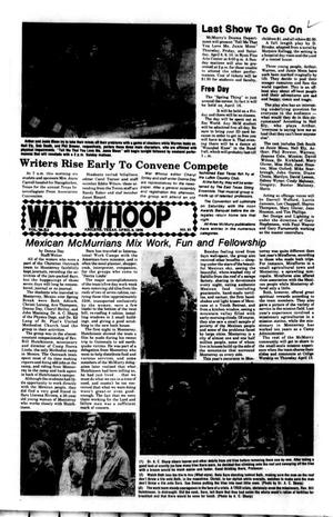 The War Whoop (Abilene, Tex.), Vol. 53, No. 21, Ed. 1, Thursday, April 8, 1976