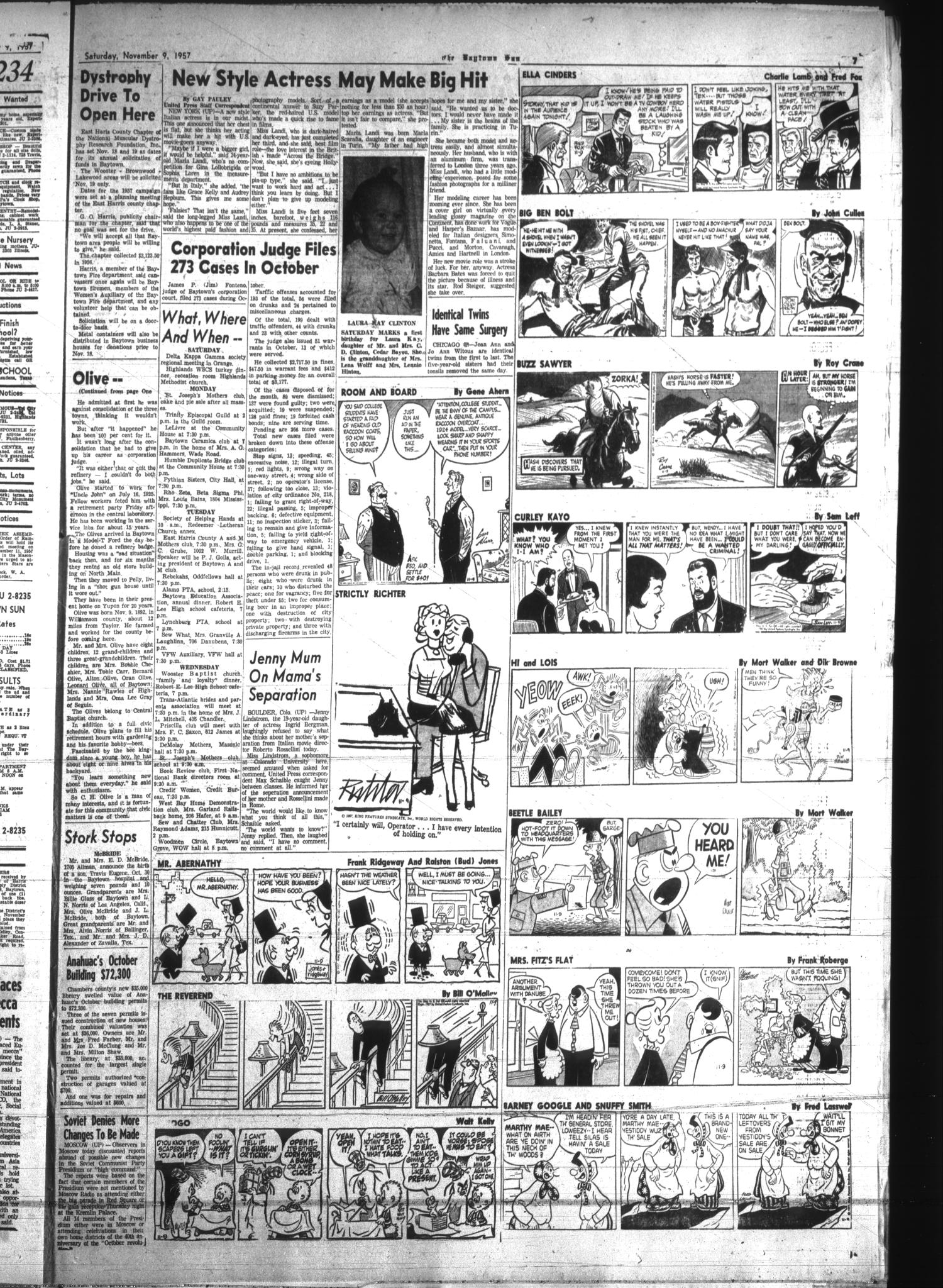 The Baytown Sun (Baytown, Tex.), Vol. 37, No. 337, Ed. 1 Saturday, November 9, 1957
                                                
                                                    [Sequence #]: 7 of 19
                                                