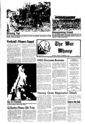 The War Whoop (Abilene, Tex.), Vol. 55, No. 10, Ed. 1, Thursday, November 10, 1977