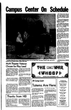 Primary view of object titled 'The McM War Whoop (Abilene, Tex.), Vol. 56, No. 1, Ed. 1, Thursday, September 14, 1978'.