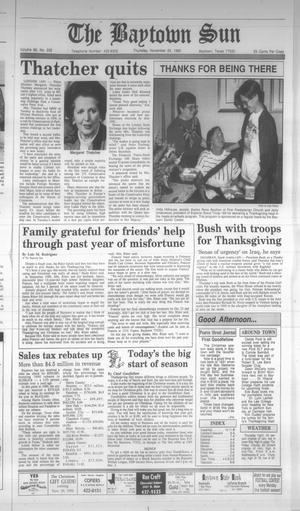 The Baytown Sun (Baytown, Tex.), Vol. 68, No. 332, Ed. 1 Thursday, November 22, 1990