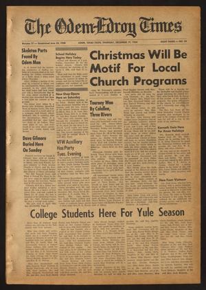 The Odem-Edroy Times (Odem, Tex.), Vol. 17, No. 56, Ed. 1 Thursday, December 19, 1968
