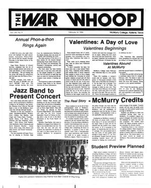 The War Whoop (Abilene, Tex.), Vol. 63, No. 9, Ed. 1, Friday, February 14, 1986