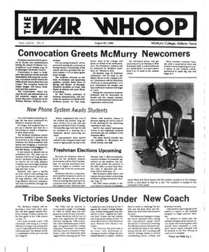 The War Whoop (Abilene, Tex.), Vol. 64, No. 1, Ed. 1, Friday, August 22, 1986
