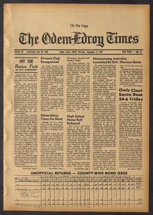 The Odem-Edroy Times (Odem, Tex.), Vol. 20, No. 52, Ed. 1 Thursday, November 11, 1971