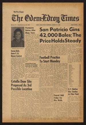 The Odem-Edroy Times (Odem, Tex.), Vol. 17, No. 2, Ed. 1 Thursday, August 10, 1967