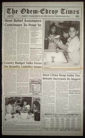 The Odem-Edroy Times (Odem, Tex.), Vol. 91, No. 33, Ed. 1 Thursday, August 20, 1998