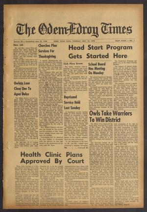 The Odem-Edroy Times (Odem, Tex.), Vol. 20, No. 1, Ed. 1 Thursday, November 12, 1970