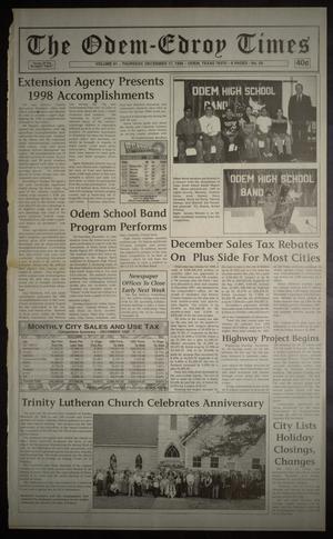 The Odem-Edroy Times (Odem, Tex.), Vol. 91, No. 50, Ed. 1 Thursday, December 17, 1998