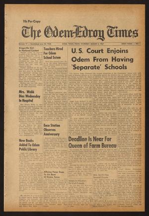 The Odem-Edroy Times (Odem, Tex.), Vol. 17, No. 1, Ed. 1 Thursday, August 3, 1967
