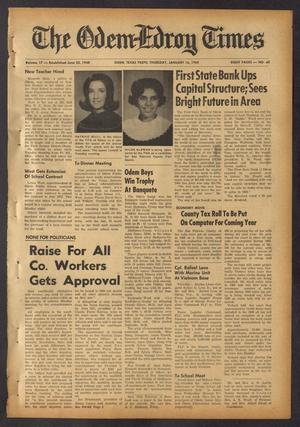 The Odem-Edroy Times (Odem, Tex.), Vol. 17, No. 60, Ed. 1 Thursday, January 16, 1969