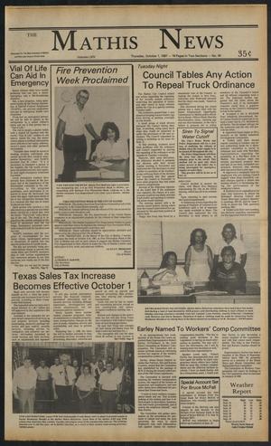 The Mathis News (Mathis, Tex.), Vol. 64, No. 40, Ed. 1 Thursday, October 1, 1987