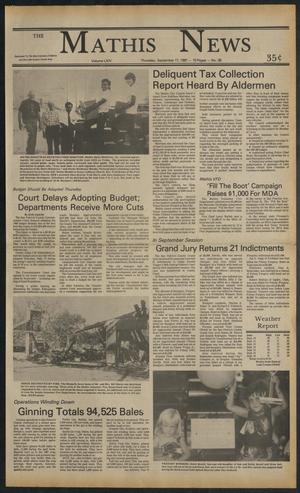 The Mathis News (Mathis, Tex.), Vol. 64, No. 38, Ed. 1 Thursday, September 17, 1987