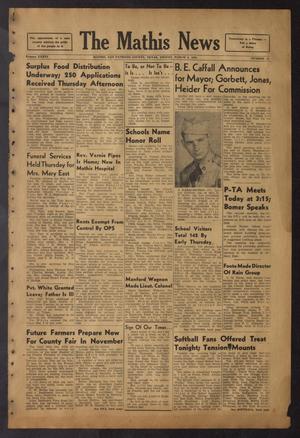 Primary view of object titled 'The Mathis News (Mathis, Tex.), Vol. 36, No. 10, Ed. 1 Friday, March 9, 1951'.