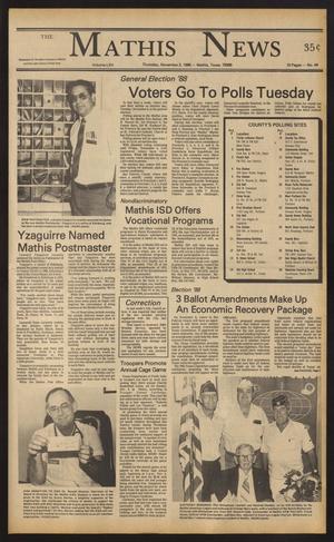 The Mathis News (Mathis, Tex.), Vol. 65, No. 44, Ed. 1 Thursday, November 3, 1988