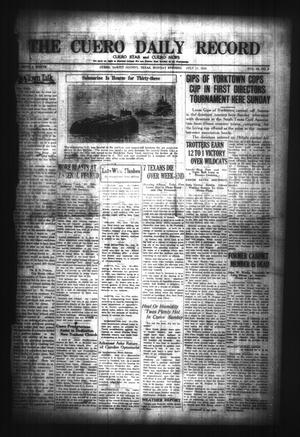 Primary view of object titled 'The Cuero Daily Record (Cuero, Tex.), Vol. 65, No. 9, Ed. 1 Monday, July 12, 1926'.