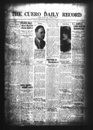 The Cuero Daily Record (Cuero, Tex.), Vol. 63, No. 66, Ed. 1 Wednesday, September 16, 1925
