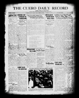 The Cuero Daily Record (Cuero, Tex.), Vol. 67, No. 124, Ed. 1 Friday, November 25, 1927