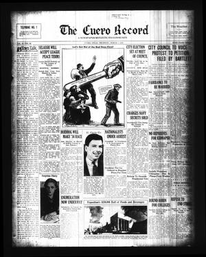 The Cuero Record (Cuero, Tex.), Vol. 42, No. 54, Ed. 1 Thursday, March 5, 1936