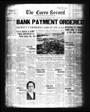 Primary view of object titled 'The Cuero Record (Cuero, Tex.), Vol. 42, No. 31, Ed. 1 Friday, February 7, 1936'.