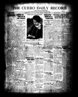 The Cuero Daily Record (Cuero, Tex.), Vol. 67, No. 121, Ed. 1 Monday, November 21, 1927
