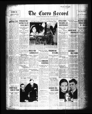 The Cuero Record (Cuero, Tex.), Vol. 42, No. 27, Ed. 1 Monday, February 3, 1936