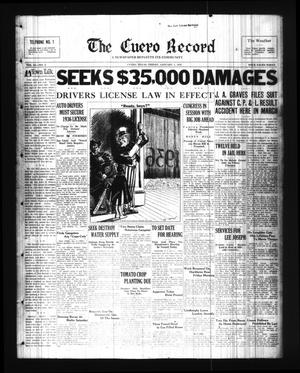 The Cuero Record (Cuero, Tex.), Vol. 42, No. 2, Ed. 1 Friday, January 3, 1936