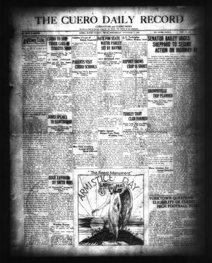 The Cuero Daily Record (Cuero, Tex.), Vol. 67, No. 111, Ed. 1 Wednesday, November 9, 1927