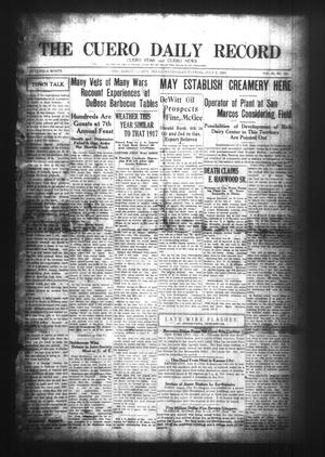 The Cuero Daily Record (Cuero, Tex.), Vol. 62, No. 141, Ed. 1 Wednesday, July 8, 1925