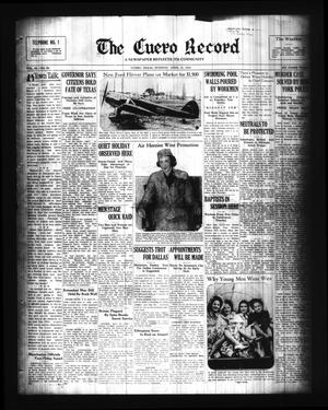 The Cuero Record (Cuero, Tex.), Vol. 42, No. 94, Ed. 1 Tuesday, April 21, 1936