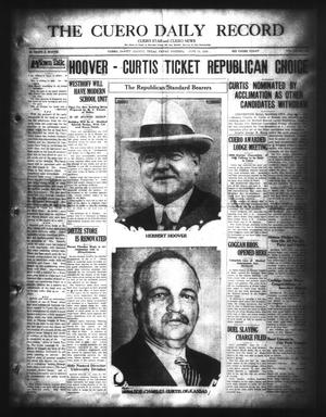 The Cuero Daily Record (Cuero, Tex.), Vol. 68, No. 143, Ed. 1 Friday, June 15, 1928