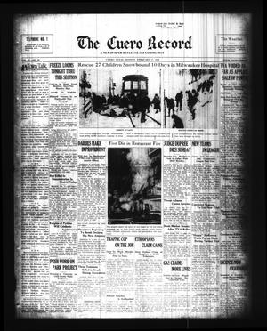 The Cuero Record (Cuero, Tex.), Vol. 42, No. 39, Ed. 1 Monday, February 17, 1936