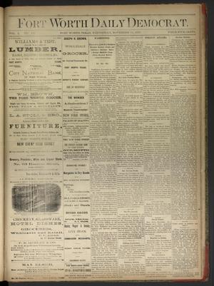 Fort Worth Daily Democrat. (Fort Worth, Tex.), Vol. 3, No. 111, Ed. 1 Wednesday, November 13, 1878