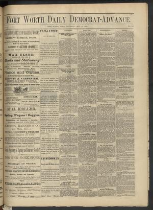 Fort Worth Daily Democrat-Advance. (Fort Worth, Tex.), Vol. 6, No. 130, Ed. 1 Thursday, May 18, 1882