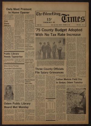 The Odem-Edroy Times (Odem, Tex.), Vol. 23, No. 37, Ed. 1 Thursday, September 12, 1974
