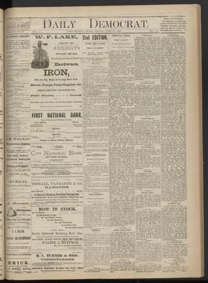Primary view of object titled 'Daily Democrat. (Fort Worth, Tex.), Vol. 5, No. 171, Ed. 1 Friday, June 24, 1881'.