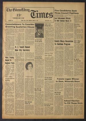 The Odem-Edroy Times (Odem, Tex.), Vol. 23, No. 11, Ed. 1 Thursday, March 14, 1974
