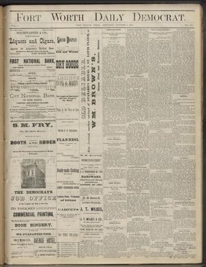 Primary view of object titled 'Fort Worth Daily Democrat. (Fort Worth, Tex.), Vol. 5, No. 247, Ed. 1 Saturday, October 1, 1881'.