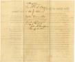 Primary view of Documents related to the case of The State of Texas vs. Zabe Granville, cause no. 728a, 1873