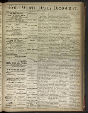 Primary view of object titled 'Fort Worth Daily Democrat. (Fort Worth, Tex.), Vol. 3, No. 33, Ed. 1 Saturday, August 10, 1878'.