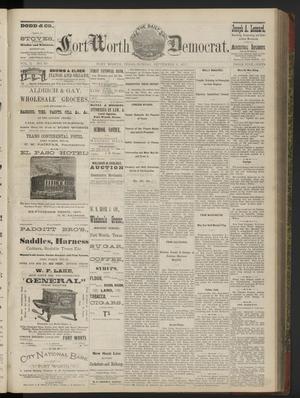 Primary view of object titled 'The Daily Fort Worth Democrat. (Fort Worth, Tex.), Vol. 2, No. 60, Ed. 1 Sunday, September 9, 1877'.