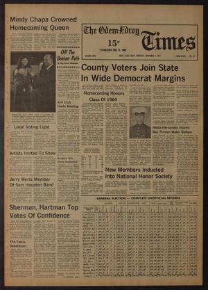 Primary view of The Odem-Edroy Times (Odem, Tex.), Vol. 23, No. 45, Ed. 1 Thursday, November 7, 1974