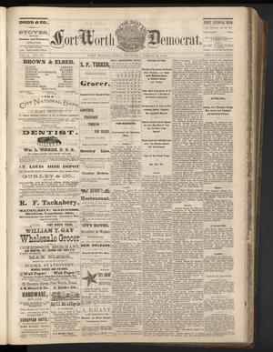 Primary view of object titled 'The Daily Fort Worth Democrat. (Fort Worth, Tex.), Vol. 2, No. 231, Ed. 1 Thursday, March 28, 1878'.