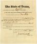 Thumbnail image of item number 3 in: 'Documents related to the case of The State of Texas vs. William Petty, cause no. 761, 1874'.