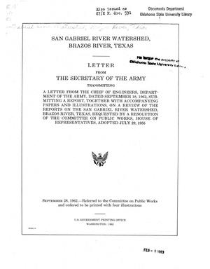 Primary view of object titled '[Review of Reports]: San Gabriel River Watershed, Brazos River, Texas'.