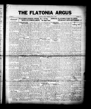 The Flatonia Argus (Flatonia, Tex.), Vol. 61, No. 37, Ed. 1 Thursday, September 10, 1936