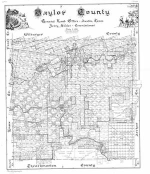 Primary view of object titled 'Map of Baylor County, July 7, 1961'.