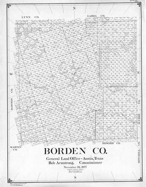 Primary view of object titled 'Map of Borden County, November 16, 1977'.