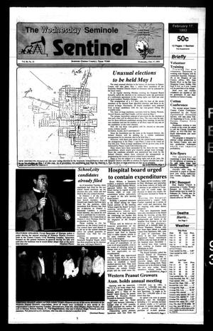 The Seminole Sentinel (Seminole, Tex.), Vol. 86, No. 33, Ed. 1 Wednesday, February 17, 1993