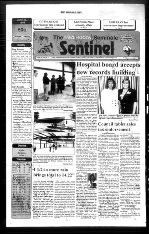 Primary view of object titled 'The Seminole Sentinel (Seminole, Tex.), Vol. 92, No. 71, Ed. 1 Wednesday, June 23, 1999'.